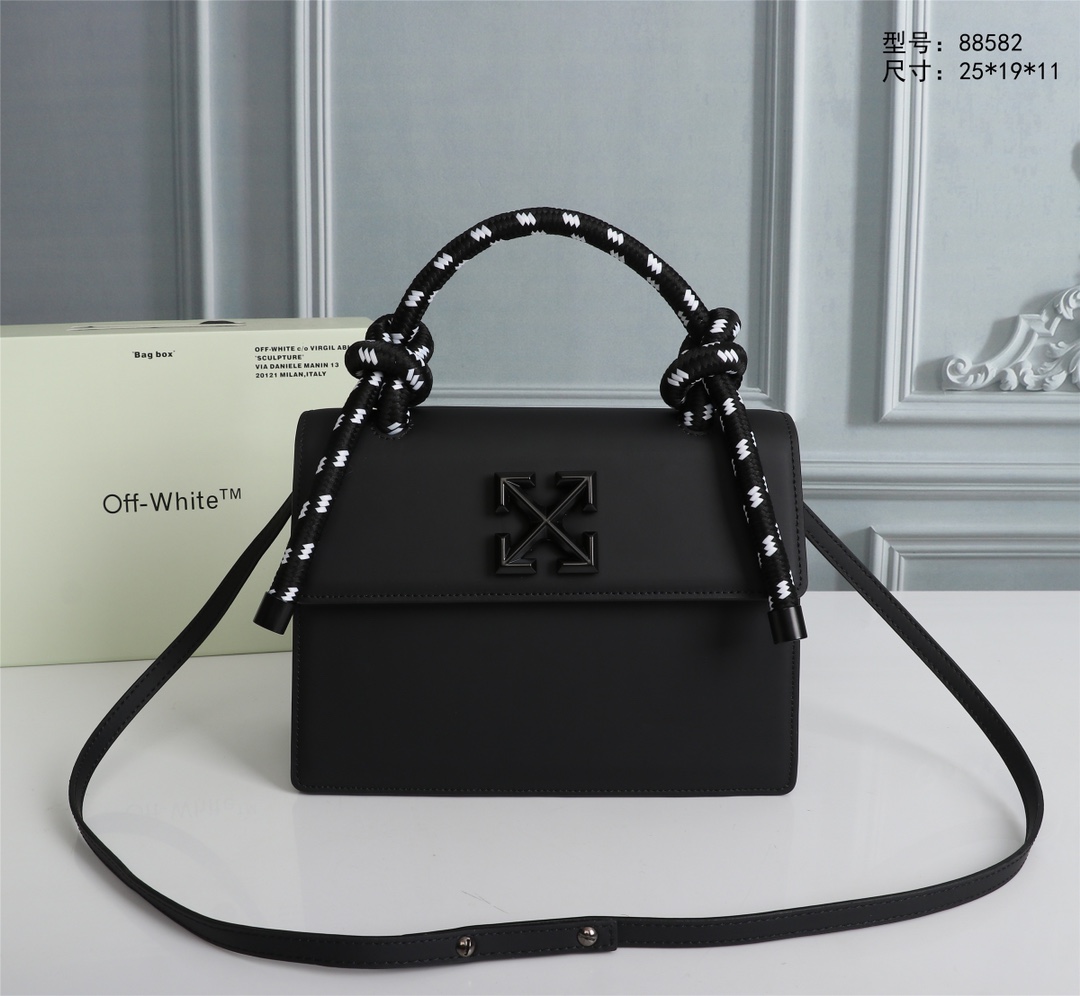 Off White Top Handle Bags